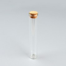 코르크 마개 일자형 유리관 공병 100MM, 1개