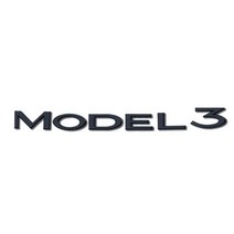 테슬라 후면 부팅 트렁크 로고 엠블럼 배지 자동차 스티커 데칼 모델 3 X S Y 스타일링 액세서리, [02] matt black