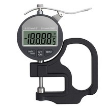 디지털 두께 게이지 0.5인치/12.7mm 0.0005인치/0.01mm 두께 측정기 정밀 전자 비율(LCD 디스플레이 포함) 비닐 금속 종이두께측정기 깊이 테스터, 1개