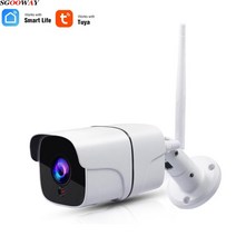 tuya smart life cloud 무선 wifi ip 야외 카메라 2mp 지능형 자동 추적 of human1080p ip66 방수, 카메라 추가 전원 64g, au 플러그