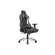 AKRacing 게이밍 의자 책상 의자 그레이 재 ProX V2 고내구 PU 가죽 180도 안락한 재택 리모트 3년 보증