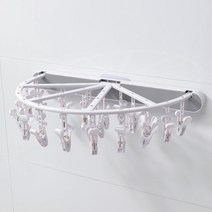 접는 옷 랙 벽 마운트 발코니 옷걸이 옷 주최자 다기능 양말 브래지어 선반 수건 라디에이터 홈 용품, 러시아, Gray White