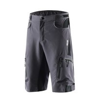 ARSUXEO-남성용 사이클링 반바지 다운힐 자전거 MTB 루즈핏 아웃도어 스포츠 산악 쇼츠 통기성 빠른 건조, 03 1202 gray_05 XXL