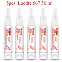 접착제 1pcs 50ml 록타이트 567 스레드 실란트 Thixotropic 혐기성 접착제 파이프 씰링 M80 R3, 02 5pcs 50ml 567