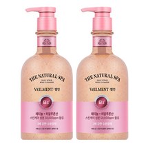 온더바디 스파 내추럴 테라피 블랙로즈 사해소금 스크럽워시 600g, 2개