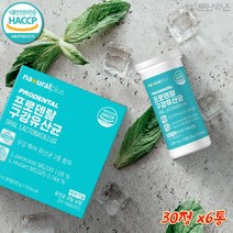 식 약 처 haccp 인증 구강유산균 입냄새 씹어먹는 어린이 구취 유산균 키즈 유아 구강용품 오랄케어 6통
