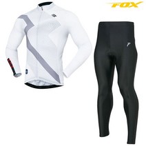 폭스라이더스 폭스 G201WH+G230BK 싸이클복 자전거 의류 복장 세트