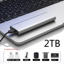 고속 외장하드 2t1t 외장usb3.1 외장메모리 PC 휴대폰 솔리드스테이트 기계 4t, 2000Gb[오로라실버][지원암호화+5선물, 공식 표준
