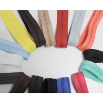 5호 롤지퍼 코일지퍼 컬러롤지퍼(5마1세트), 7.다크브라운
