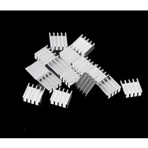 알루미늄 방열판 전자 칩 라디에이터 쿨러 IC3D 프린터용 열 양면 접착 테이프 포함 8.8x8.8x5mm 50 개/로, 한개옵션0