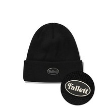 FALLETT 뱃지 니트 비니 블랙