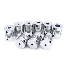 철근커플러 각종커플러 에어공구 수공구1pcs D19 * L25 알루미늄 유연한 턱 샤프트 커플 링 5 8 6.35mm 8mm, 05 3 X 6.35