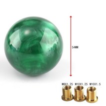 기어노브 플라스틱기어 SM인터네셔널Universal Acrylic Cloud Marble Car Gear Shift Knob Manual Stick Le, 03 Dark Green