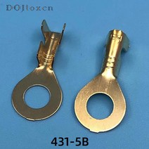 2050200500 개 자동 스플 라이스 링 라운드 터미널 압착 핀 배선 플매트 카펫 러그 탭 구리 오프닝 엔드 DJ4313B DJ4314B, [03] 5 BFemale, [01] 20 sets