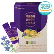 도라지청 배 생강 스틱 100개 도라지즙 배도라지 스틱 배즙 100프로 국산 구증구포 흑도라지 국내산 주스 스틱 효능 추천, 10g, 1개