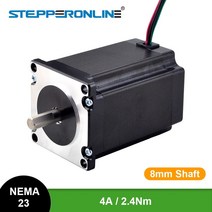 스테퍼모터 Stepperonline nema 23 2.4nm 57x82mm 4a d8mm nema23 스테핑 cnc 라우터 조각 밀링 머신, 협력사