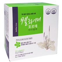 웰화이버 포르테 차전자피 식이섬유 60포 3박스, 360g, 3개