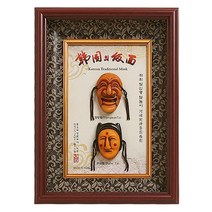 고급 하회탈 액자 소(유리세로2형)