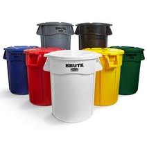 러버메이드 벤티드 브루트컨테이너 121L세트(통+뚜껑) #2632+2631, 빨강, 1개