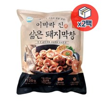 이바라 진 삶은 돼지막창 1.12kg x 2팩 소스포함, 2개