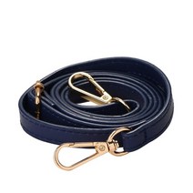 가방 수리 부품 지퍼 교체 핸드백에 대 한 125cm 긴 pu 가죽 스트랩 액세서리 에, 110cm-125cm, 다크 블루 골드