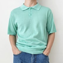 남성 시원한 여름 비비드 니트 카라티 란딩 PK티셔츠 골프복장 남친선물