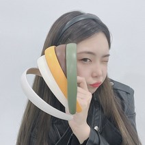 포인바이수 가죽 레더 얇은 헤어밴드 제니 머리띠