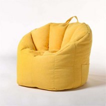 Bean Bag Cover 소파 의자 충전 가방 케이스 파우치 Lounger Sofa Ottoman Seat 거실 가구 충전재 없음 Beanbag Pouf Puff Couch, 04 YELLOW