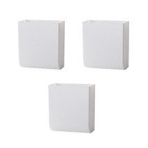 에이비씨생활 다용도 미니 수납선반 화이트, 3개