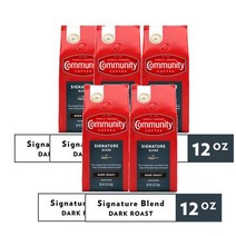 커뮤니티커피 시그니처 블렌드 미디엄 로스트 12 Oz Community Coffee Signature Blend Medium Roast Ground Coffee, 5팩