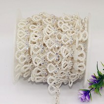 스키부츠 가방 스키힙색 스노우보드 엣지백 1YD 웨딩 장난감 모조 진주 다이아몬드 체인 상감 비드 스커트, 04 D-1YD