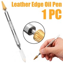 가죽 복원제 염색약 leather edge oil paint 롤러 도구 직선 구리 펜 헤드 공예 top edge dye pen applicator belt for diy