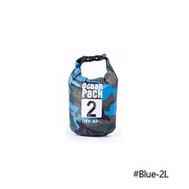 프리다이빙 2/5/10/20/30L 다이빙 가방 방수 위장 수영 비치 래프팅 야외 보트 카약 여행 스토리지 드라이 백, [04] Blue 2L