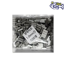 쌍슬리브 쌍 파이프 낚시 슬리브 0.8mm ~ 3.0mm 500개 갈치 낚시 채비 용품, 1.5 x 1.6mm (길이 4mm) 500개