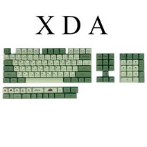 투명 키캡 132 키 PBT 캡 염료 하위 XDA 프로필 말차 OEM 개인화 된 일본 다채로운 체리 기계식 키보드, 01 MC XDA 132KEY