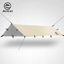 AricXi 초경량 210T Taffeta 실버 코팅 야외 Pergola 방수 비치 캠핑 텐트 타프 해변 캠핑용, khki+3*5 메터