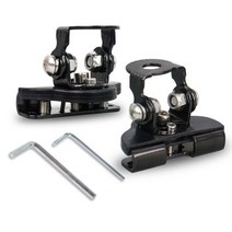 LED 작업 빛 마운트 브래킷 클램프 홀더 오프로드 SUV ATV 4WD 유니버설 기둥 후드 조정 가능한 장착 2 Pcs, 블랙