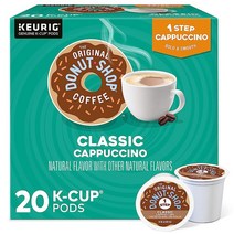 The Original Donut Shop One-Step 클래식 카푸치노 큐리그 1인용 K-컵 포드 20개, 20 Count_Classic Cappuccino