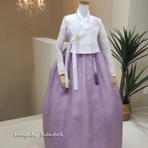 [한복대여]여린꽃아씨(보라) 혼주 하객 신부 돌잔치 행사 피로연 결혼식한복