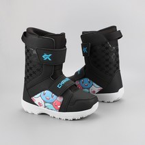 스노우보드 스키 부츠 전문 어린이 겨울 슈 통기성 트레킹 따뜻한 액세서리 미끄럼 방지, 검은색, 35