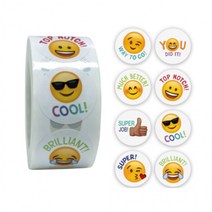 [가성비 최고]대용량500pcs(2-21) 답례품 8종 스마일스티커3 동기부여 다꾸 YS21FE10, 상세페이지 참조
