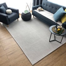 사계절 먼지없는 물세탁 미끄럼방지 사각러그 두평, 아이보리_200×270cm(두평)
