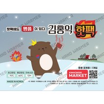 김홍익 핫팩 포켓형 중형 100g, 10개