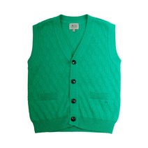 [빈HU] BW13VK01GN 그린 니트 베스트