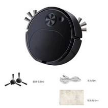 샤오미-청소 로봇 완전 자동 가정용 미니 청소기 USB 충전 지능형 진공청소기 바닥 걸레, Black, 01 Black_02 EU