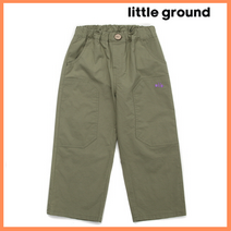 [리틀그라운드8] 데님인더박스(73111-410-02)카키포켓우븐팬츠 아동팬츠 데일리바지 기본바지 간절기팬츠
