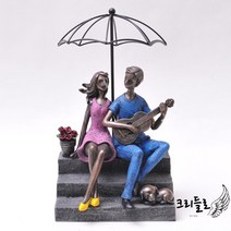 로망스 커플 장식품 마블 인형 소품 인테리어 철제 모던, 본품