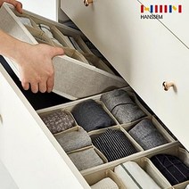 한샘 모모로 칸막이 서랍 정리함 속옷 양말 정리, 3개, 3개