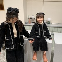 희희엄마 프리미엄 친자룩 겨울옷 코르덴 넷모녀룩