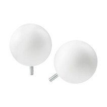 이케아 VASENTLIG 베센틀리그 커튼봉끝장식1쌍 화이트 702.171.95, 화이트계열